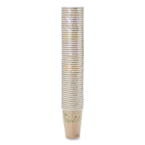Ecosmart Recycled Hot/cold Cups, 16 Oz, Paper, Kraft/green, 1,000/carton