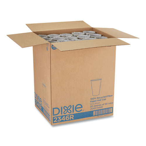 Ecosmart Recycled Hot/cold Cups, 16 Oz, Paper, Kraft/green, 1,000/carton