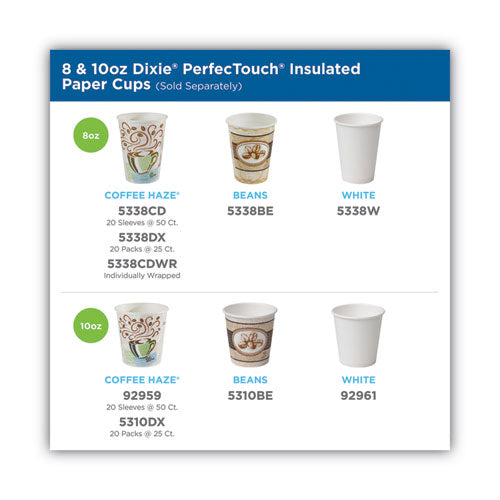 Perfectouch Hot/cold Cups, 12 Oz, Paper, White, 50/bag, 20 Bags/carton