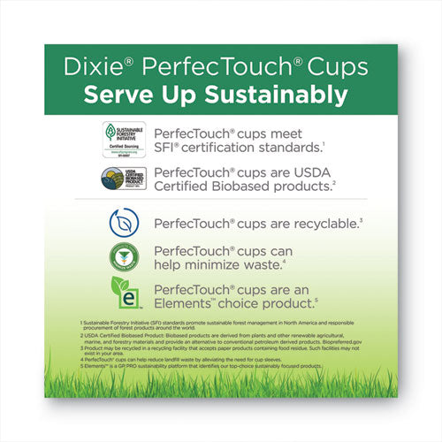 Perfectouch Hot/cold Cups, 12 Oz, Paper, White, 50/bag, 20 Bags/carton