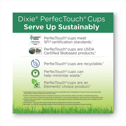 Perfectouch Hot/cold Cups, 12 Oz, Paper, White, 50/bag, 20 Bags/carton