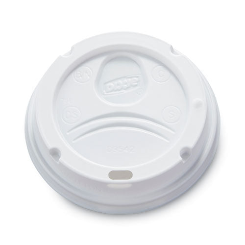 Dome Lid, Fits 10 Oz To 16 Oz Perfectouch Hot Cups/12 Oz To 20 Oz Wisesize Hot Cups, Plastic, White, 500/carton