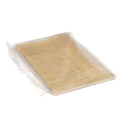Bamboo Cutlery, Mediumweight Knife, Paper, Light Golden, 100/pack, 10 Packs/carton