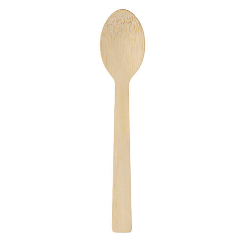 Bamboo Cutlery, Mediumweight Spoon, Paper, Light Golden, 100/pack, 10 Packs/carton