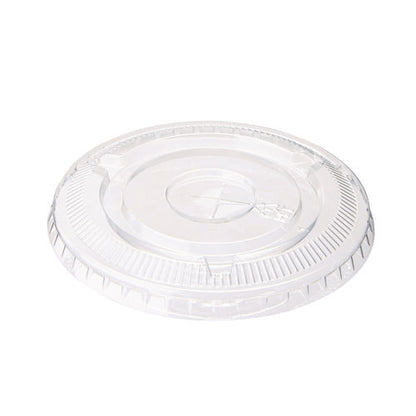 Cold Drink Cup Lids, Fits 9 Oz To 12 Oz Cold Cups, Plastic, Clear, 100/sleeve, 10 Sleeves/carton
