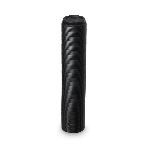 Drink-thru Lids, Fits 10 Oz To 20 Oz Hot Cups, Plastic, Black, 1,000/carton