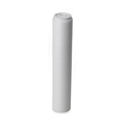 Sip-through Dome Hot Drink Lids, Fits 10 Oz Hot Cups, Plastic, White, 100/pack