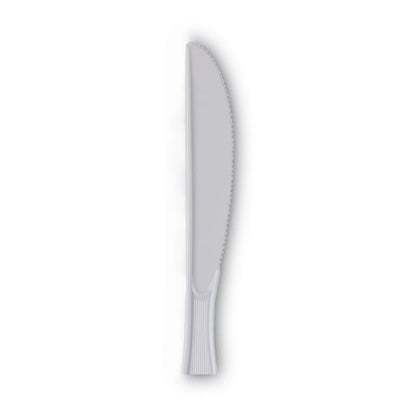 Plastic Cutlery, Heavy Mediumweight Knife, White, 1,000/carton