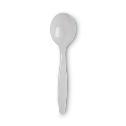 Plastic Cutlery, Heavyweight Soup Spoon, White, 100/box, 10 Boxes/carton