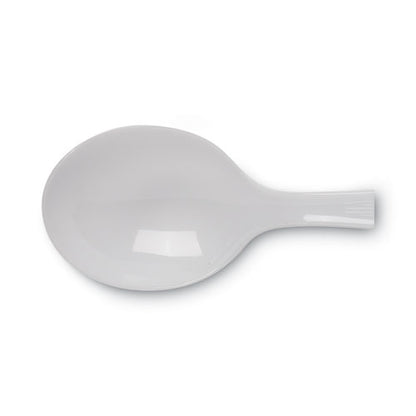 Plastic Cutlery, Heavyweight Soup Spoon, White, 100/box