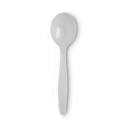 Plastic Cutlery, Heavyweight Soup Spoon, White, 1,000/carton
