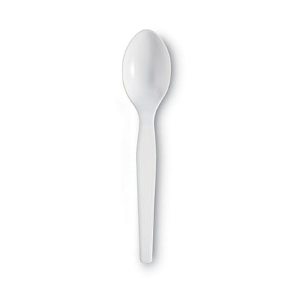 Plastic Cutlery, Heavyweight Spoon, White, 100/box, 10 Boxes/carton
