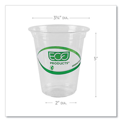 Greenstripe Renewable And Compostable Cold Cups, 16 Oz, Plastic, Clear, 50/pack, 20 Packs/carton