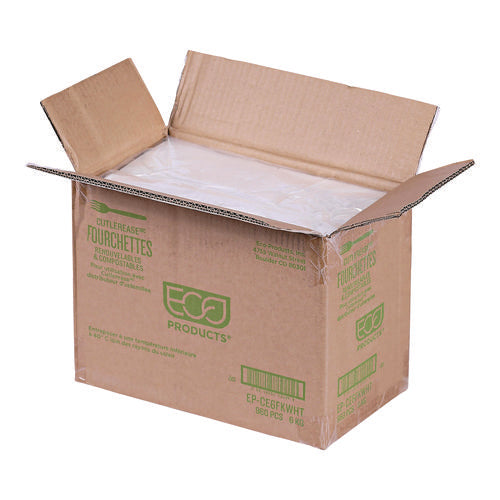 Cutlery For Cutlerease Dispensing System, Fork, Plastic, White, 960/carton