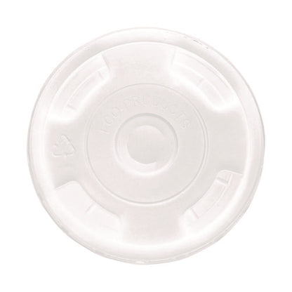 Bluestripe Recycled Content Cold Cup Flat Lids, Fits 9 Oz To 24 Oz Cold Cups, Plastic, Clear, 100/pack, 10 Packs/carton
