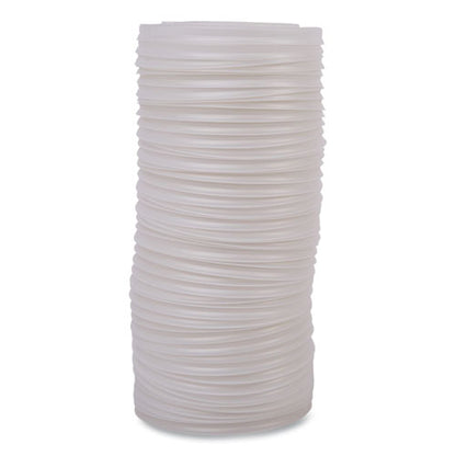 World Art Pla-laminated Soup Container Lids, For 12 Oz To 32 Oz Containers, White, Plastic, 50/pack, 10 Packs/carton