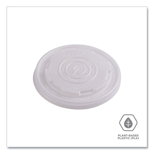 World Art Pla-laminated Soup Container Lids, Fits 8 Oz, Translucent, Plastic, 50/pack, 20 Packs/carton
