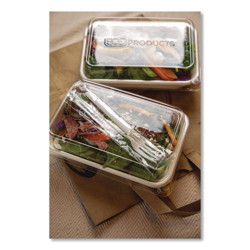 Plantware Cpla Cutlery, Individually Wrapped, Fork, Plastic, White, 1,000/carton