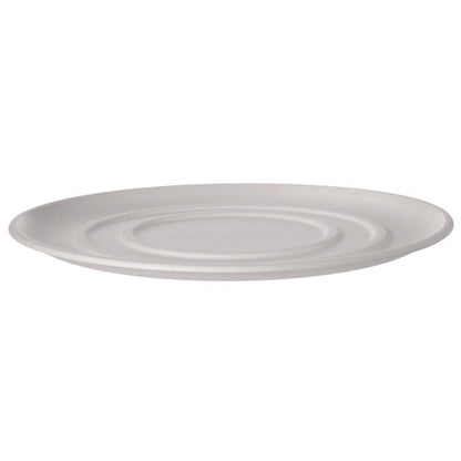 Worldview Molded Fiber Pizza Trays, 14 X 14 X 0.2, White, Sugarcane, 50/carton