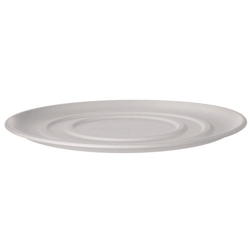 Worldview Molded Fiber Pizza Trays, 14 X 14 X 0.2, White, Sugarcane, 50/carton