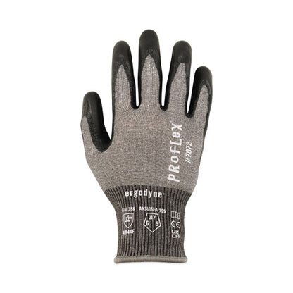 Proflex 7072 Ansi A7 Nitrile-coated Cr Gloves, En388: 4x44f, 9" Long, Medium, Gray, Pair