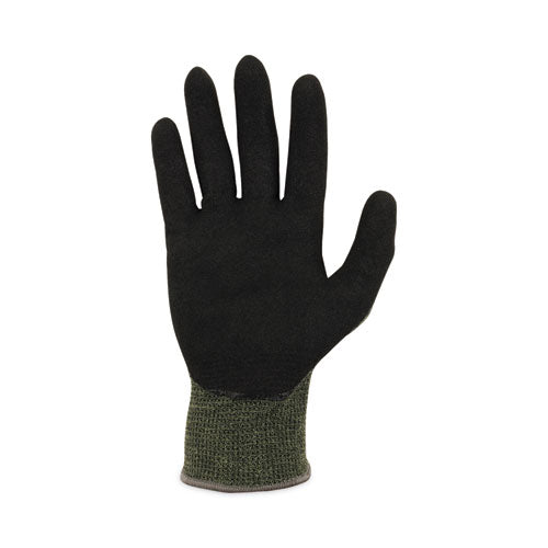 Proflex 7042 Ansi A4 Nitrile-coated Cr Gloves, En388: 4x41d, 9" Long, Medium, Green, Pair