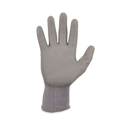 Proflex 7024 Ansi A2 Pu Coated Cr Gloves, En388: 4x42b, 9" Long, Large, Gray, 12 Pairs