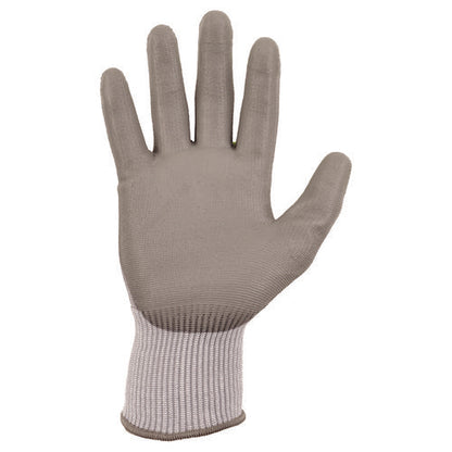 Proflex 7024 Ansi A2 Pu Coated Cr Gloves, En388: 4x42b, 7" Long, X-small, Gray, Pair