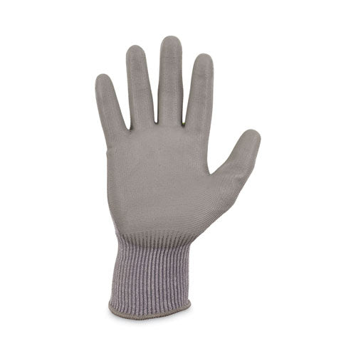 Proflex 7024 Ansi A2 Pu Coated Cr Gloves, En388: 4x42b, 7" Long, Small, Gray, Pair