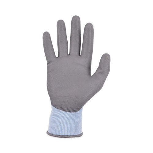 Proflex 7025 Ansi A2 Pu Coated Cr Gloves, En388: 2x42b, 9" Long, Small, Blue, 12 Pairs
