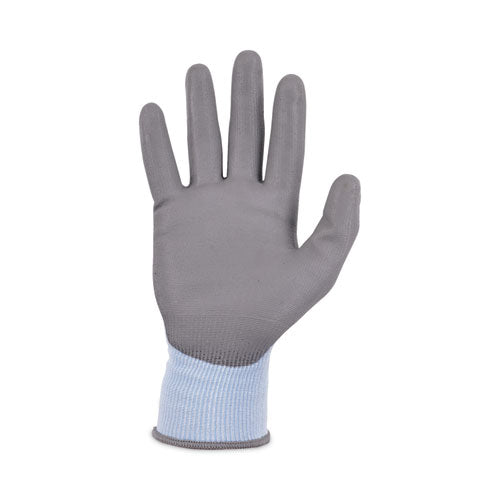 Proflex 7025 Ansi A2 Pu Coated Cr Gloves, En388: 2x42b, 9" Long, Large, Blue, Pair