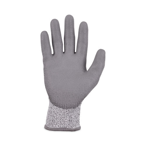 Proflex 7030 Ansi A3 Pu Coated Cr Gloves, En388: 4x42c, 9" Long, Small, Gray, 12 Pairs