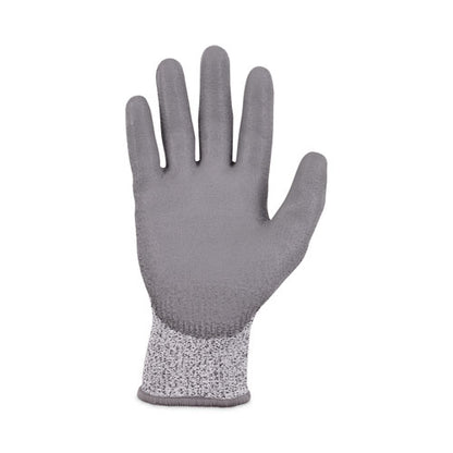 Proflex 7030 Ansi A3 Pu Coated Cr Gloves, En388: 4x42c, 9" Long, Small, Gray, 12 Pairs
