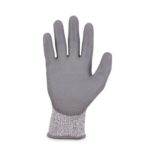 Proflex 7030 Ansi A3 Pu Coated Cr Gloves, En388: 4x42c, 9" Long, Medium, Gray, 12 Pairs