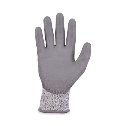 Proflex 7030 Ansi A3 Pu Coated Cr Gloves, En388: 4x42c, 9" Long, Medium, Gray, 12 Pairs
