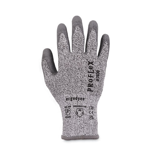 Proflex 7030 Ansi A3 Pu Coated Cr Gloves, En388: 4x42c, 9" Long, Medium, Gray, 12 Pairs
