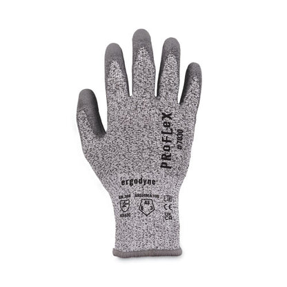 Proflex 7030 Ansi A3 Pu Coated Cr Gloves, En388: 4x42c, 9" Long, Medium, Gray, 12 Pairs