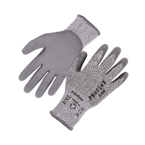 Proflex 7030 Ansi A3 Pu Coated Cr Gloves, En388: 4x42c, 9" Long, Large, Gray, 12 Pairs
