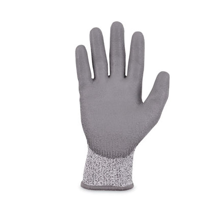 Proflex 7030 Ansi A3 Pu Coated Cr Gloves, En388: 4x42c, 9" Long, Large, Gray, 12 Pairs
