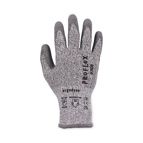 Proflex 7030 Ansi A3 Pu Coated Cr Gloves, En388: 4x42c, 9" Long, X-large, Gray, 12 Pairs