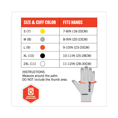 Proflex 7030 Ansi A3 Pu Coated Cr Gloves, En388: 4x42c, 9" Long, Small, Gray, Pair