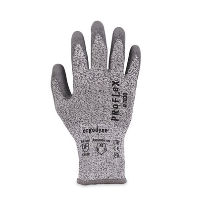 Proflex 7030 Ansi A3 Pu Coated Cr Gloves, En388: 4x42c, 9" Long, Small, Gray, Pair