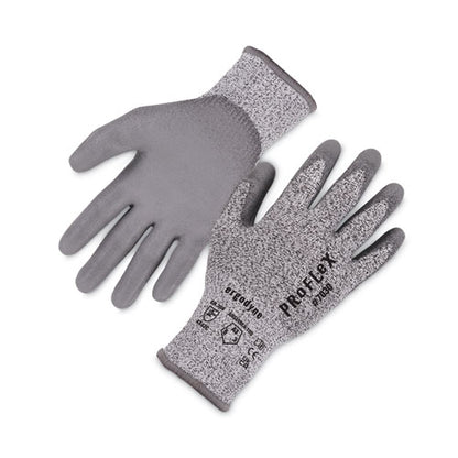 Proflex 7030 Ansi A3 Pu Coated Cr Gloves, En388: 4x42c, 9" Long, Medium, Gray, Pair