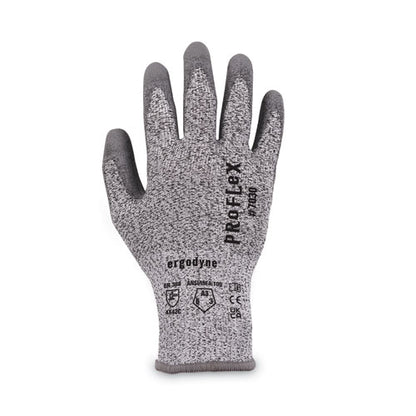 Proflex 7030 Ansi A3 Pu Coated Cr Gloves, En388: 4x42c, 9" Long, Large, Gray, Pair