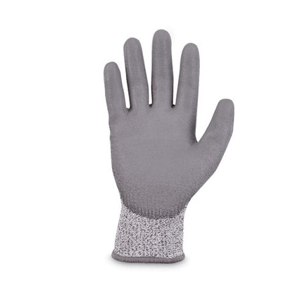 Proflex 7030 Ansi A3 Pu Coated Cr Gloves, En388: 4x42c, 9" Long, Large, Gray, Pair