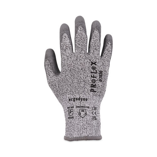Proflex 7030 Ansi A3 Pu Coated Cr Gloves, En388: 4x42c, 9" Long, X-large, Gray, Pair