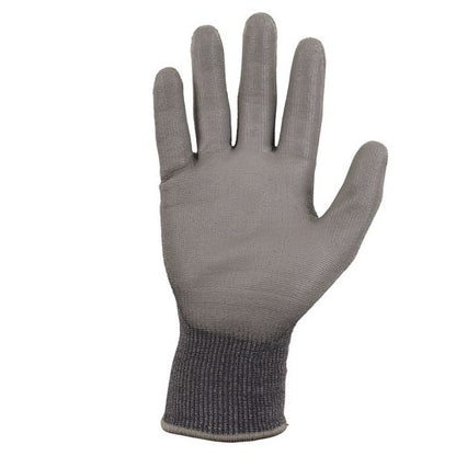 Proflex 7044 Ansi A4 Pu Coated Cr Gloves, En388: 4x42d, 9" Long, X-small, Gray, Pair