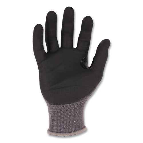 Proflex 7043 Ansi A4 Nitrile Coated Cr Gloves, En388: 4x42d, 9" Long, Small, Gray, 12 Pairs