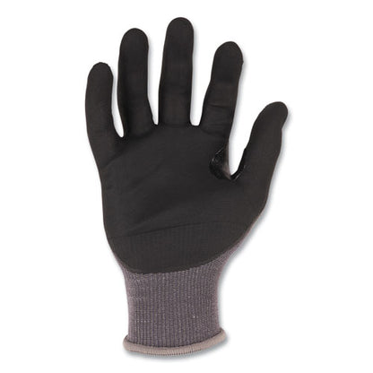 Proflex 7043 Ansi A4 Nitrile Coated Cr Gloves, En388: 4x42d, 9" Long, Small, Gray, 12 Pairs