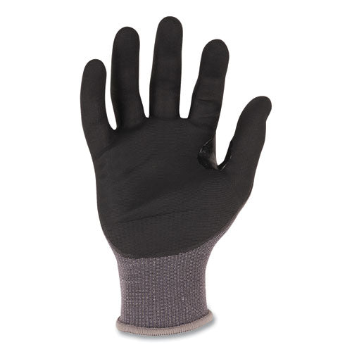 Proflex 7043 Ansi A4 Nitrile Coated Cr Gloves, En388: 4x42d, 9" Long, Medium, Gray, 12 Pairs